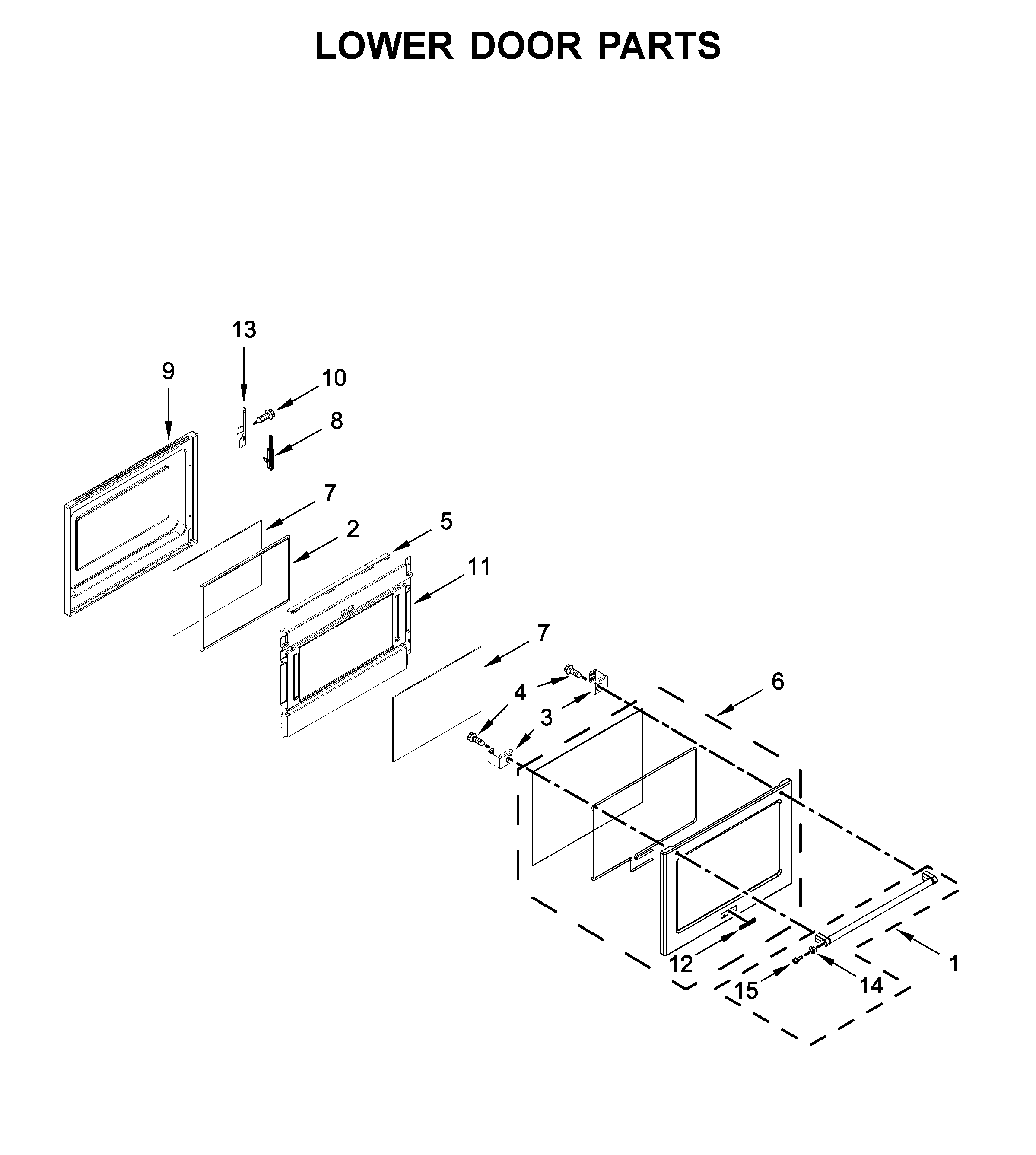 Lower door parts