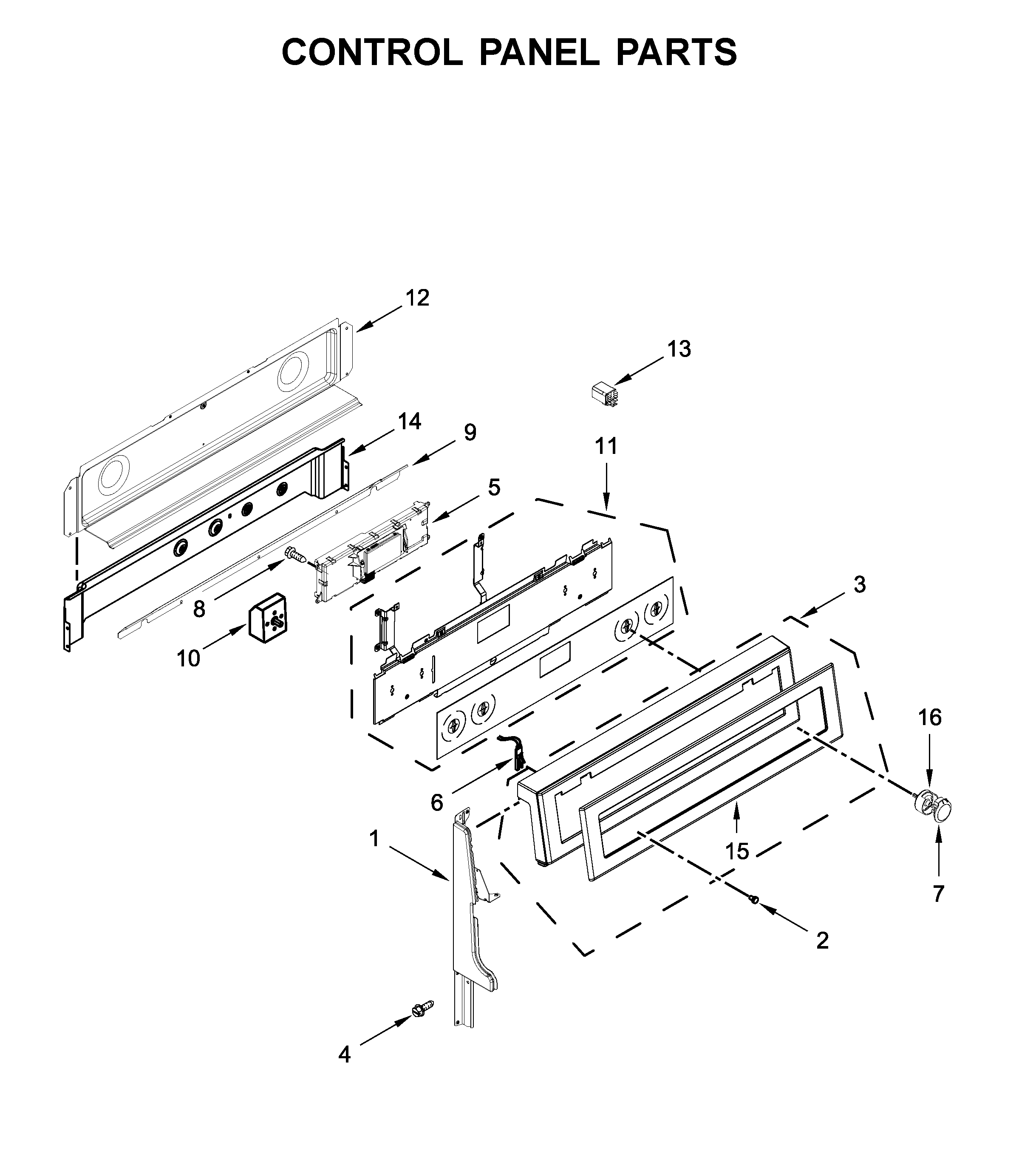 Control panel parts