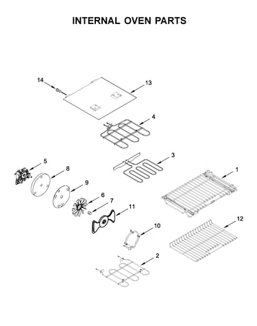 Internal oven parts