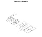 KitchenAid YKFED500EBS3 upper door parts diagram