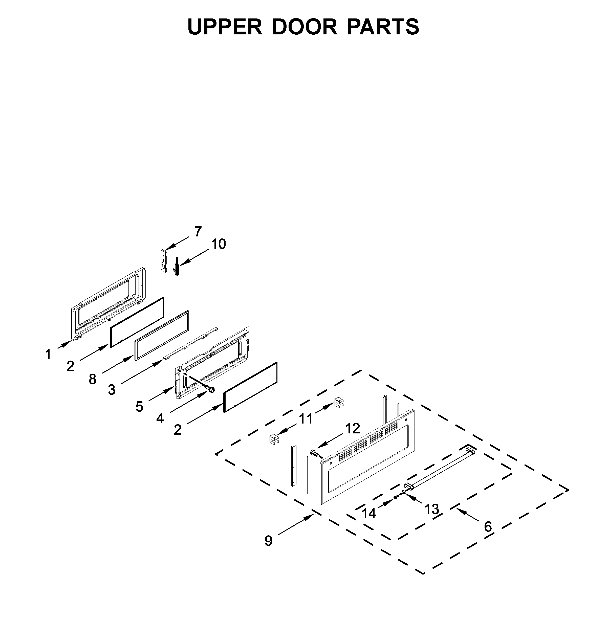 Upper door parts