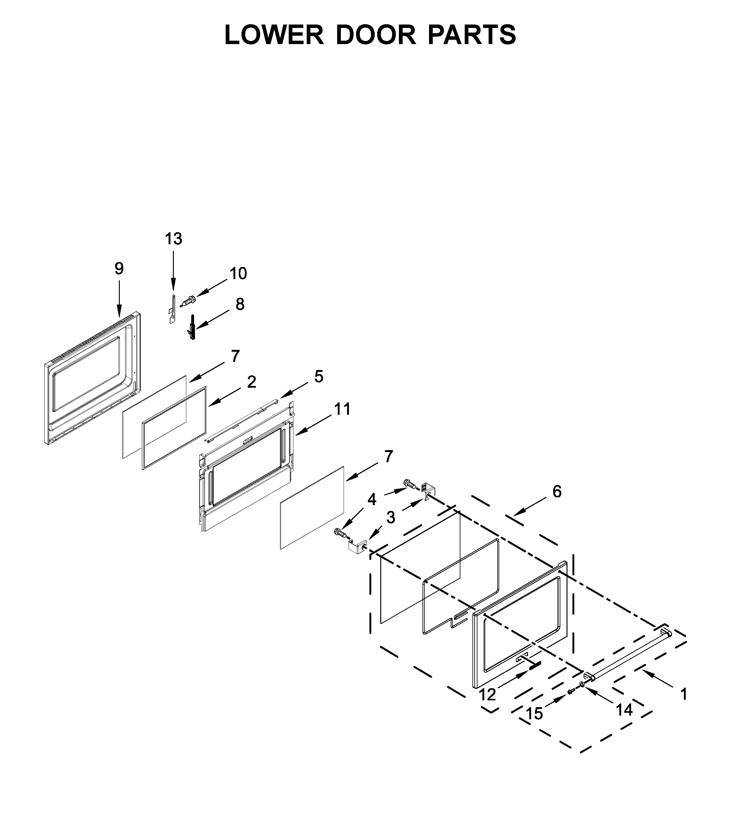Lower door parts
