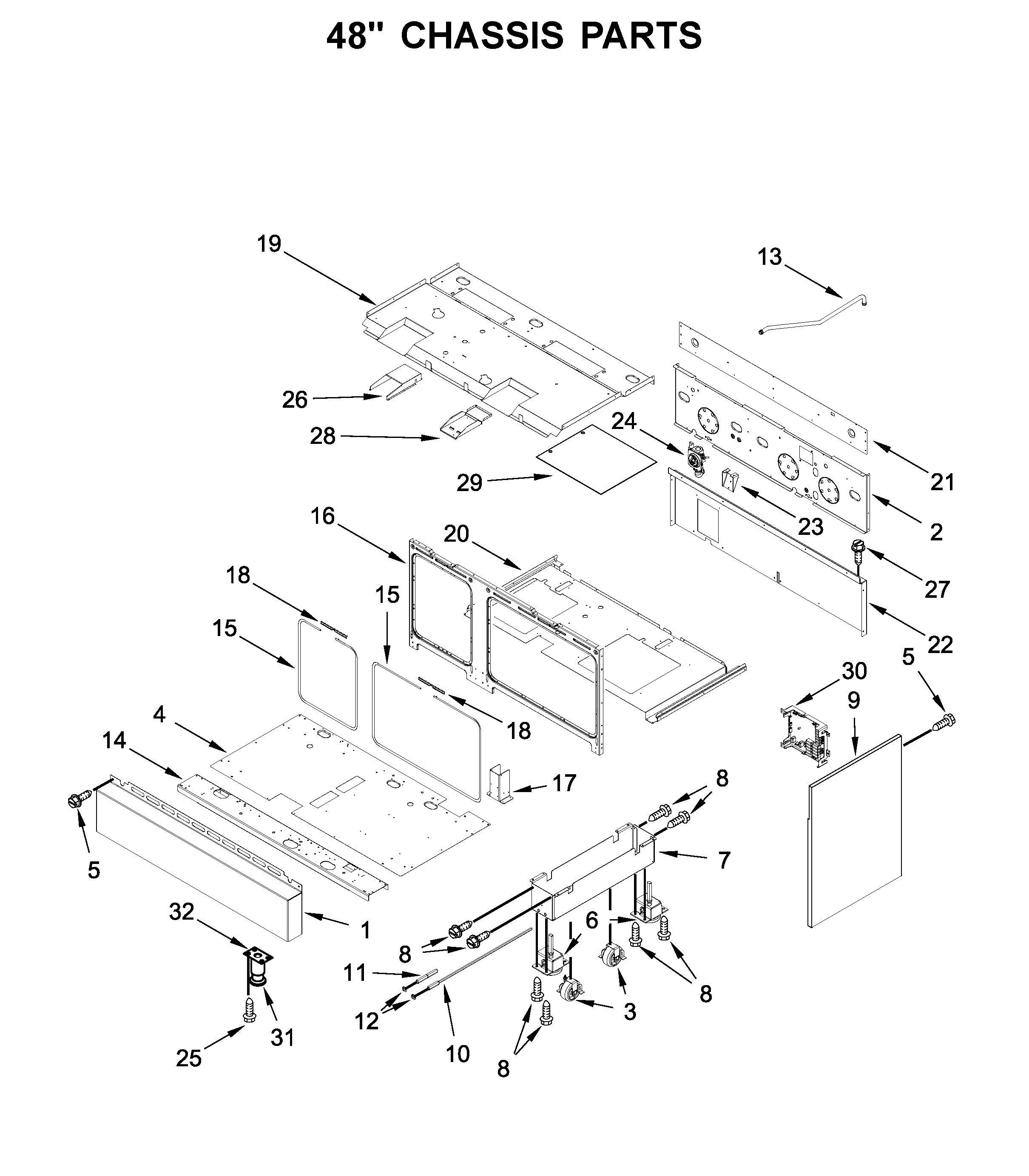 48" chassis parts