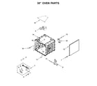 Jenn-Air JDRP548WP03 30" oven parts diagram