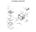 Jenn-Air JDRP548WP03 30" internal oven parts diagram