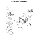 Jenn-Air JDRP548WP03 30" internal oven parts diagram