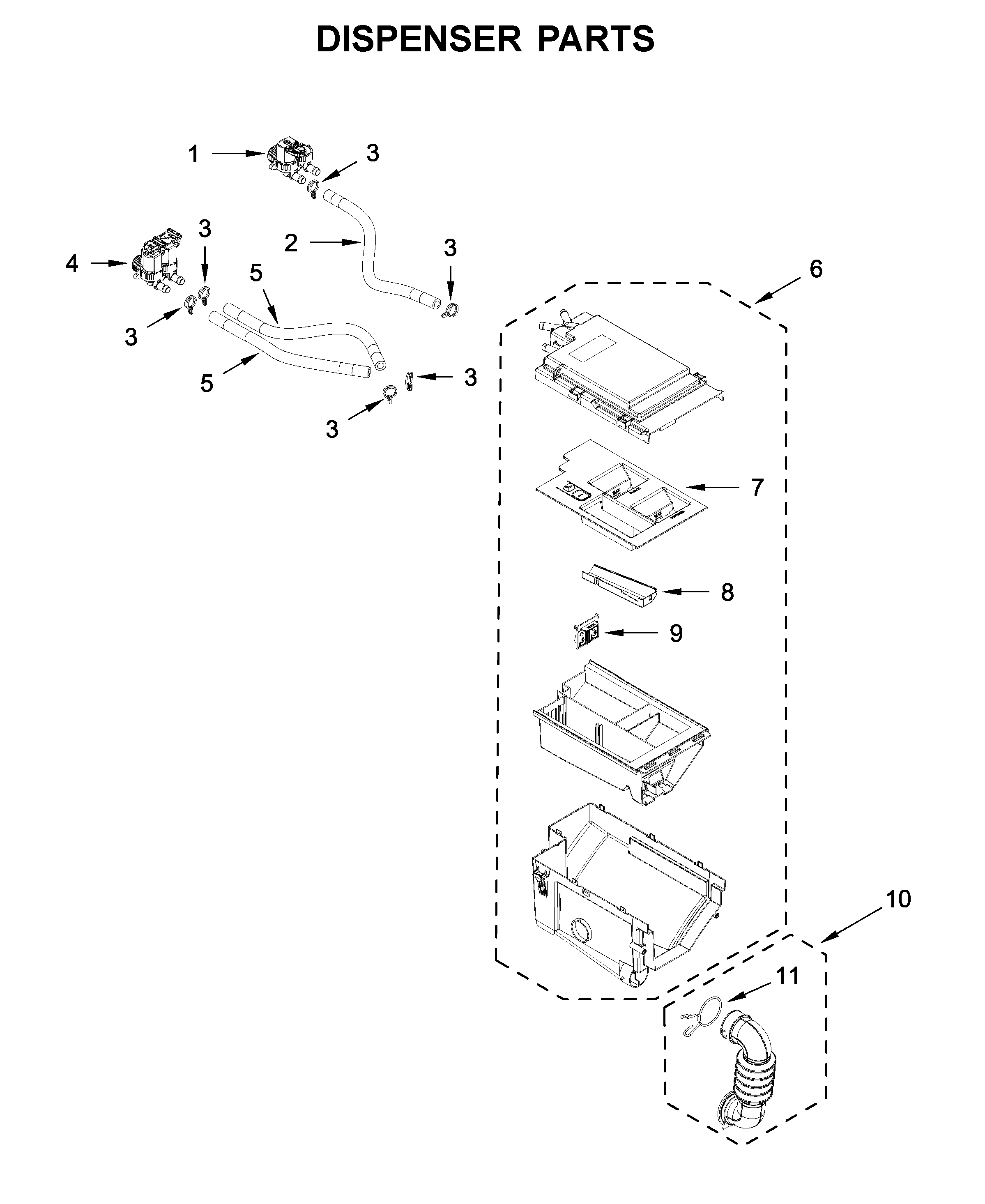 DISPENSER PARTS