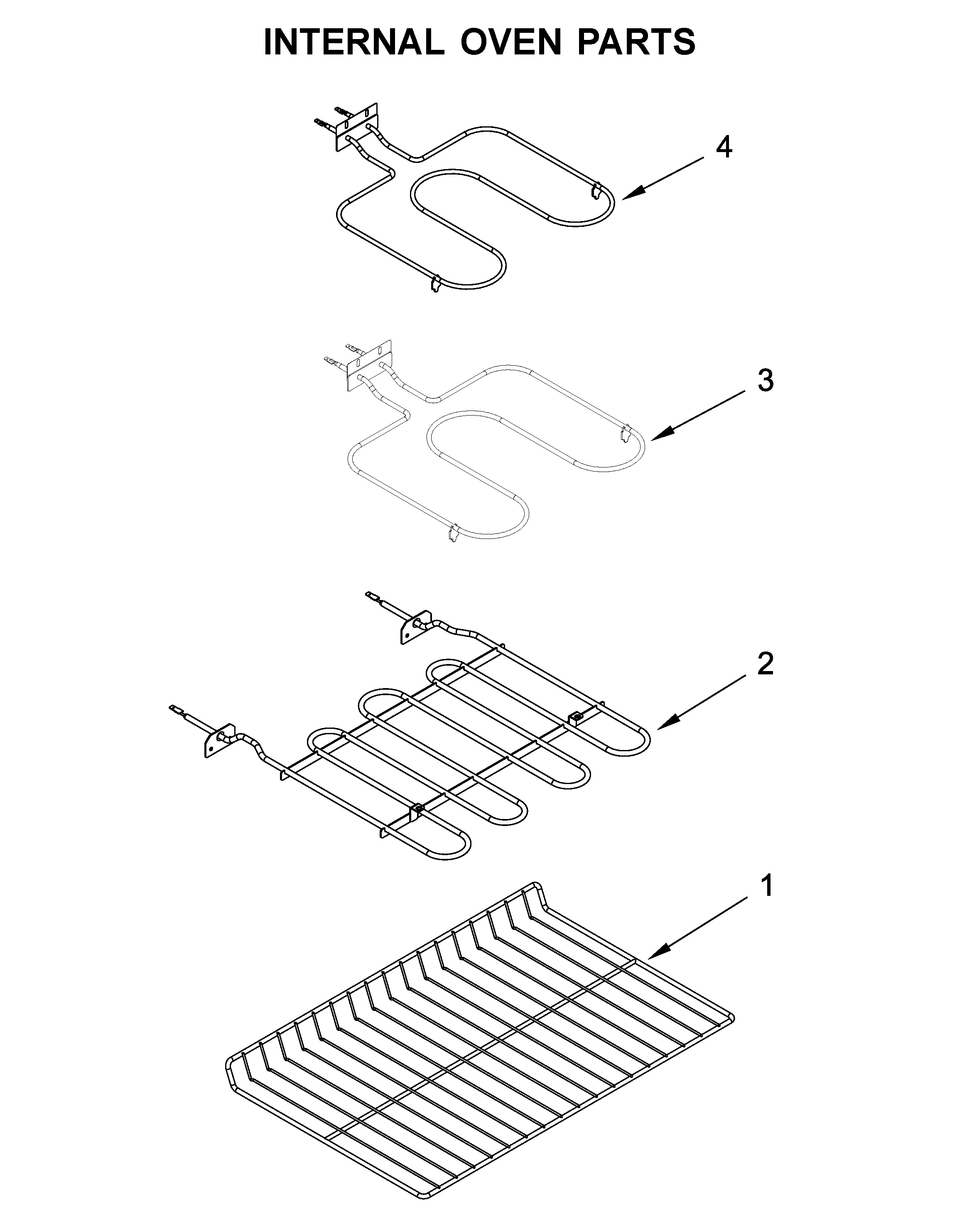 Internal oven parts