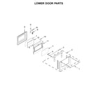 Ikea YIES900DS04 lower door parts diagram