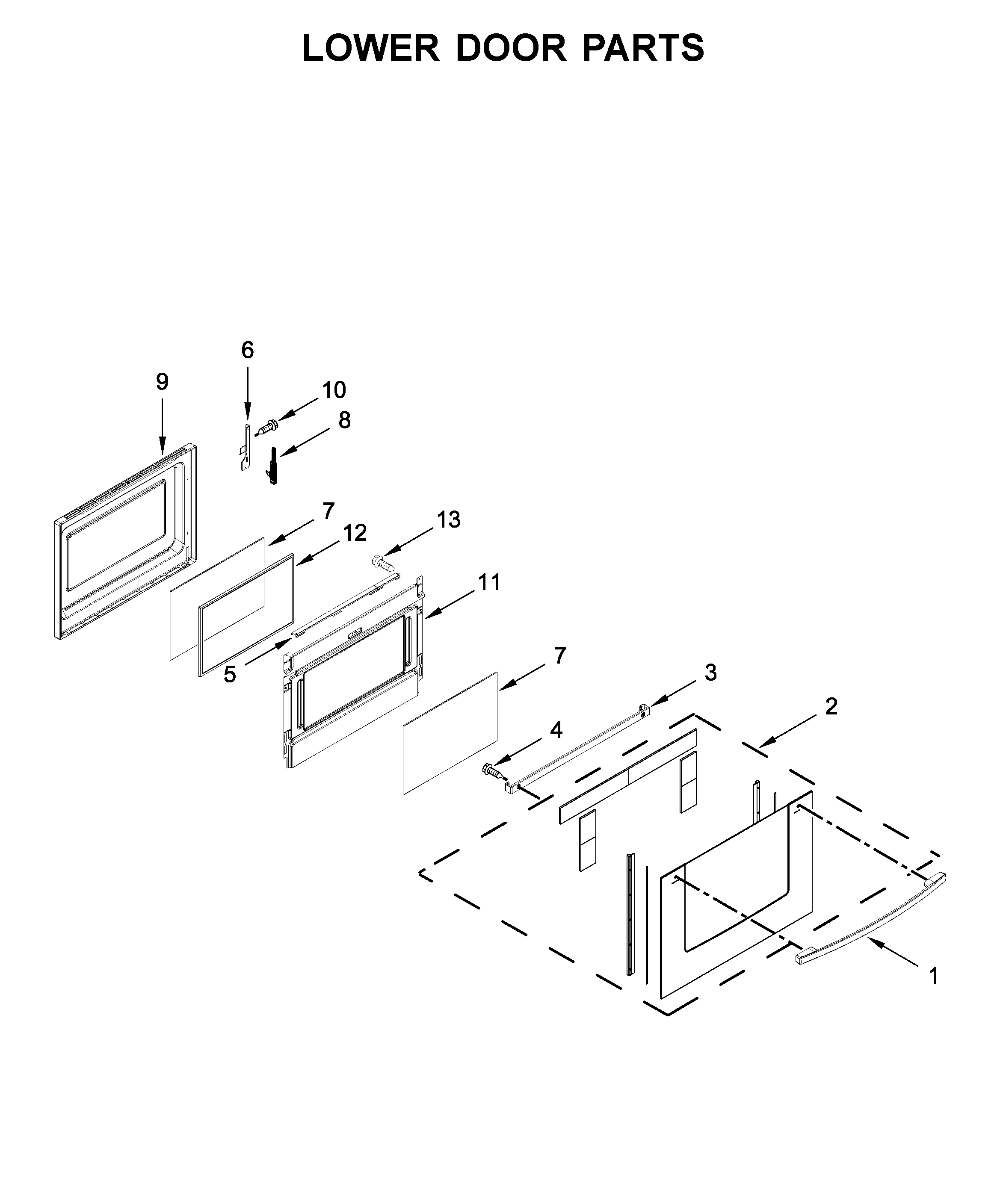 Lower door parts