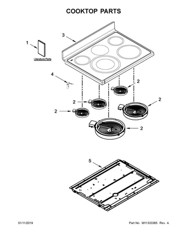 Cooktop parts