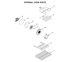 Whirlpool YWGE745C0FS1 internal oven parts diagram