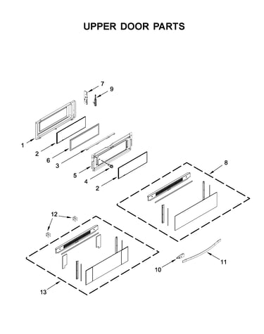 Upper door parts
