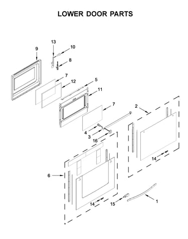 Lower door parts