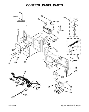 Control panel parts