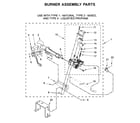 Maytag MLG22PDAGW0 burner assembly parts diagram