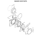 Maytag MLG22PDAGW0 washer door parts diagram