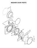 Washer door parts
