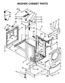 Washer cabinet parts