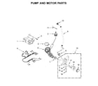 Maytag MLG22PNAGW0 pump and motor parts diagram