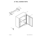 Gladiator GAWG241DRG00 24" wall gearbox parts diagram