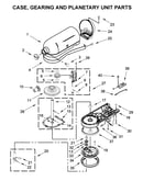 Case, gearing and planetary unit parts