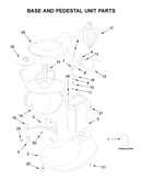 Base and pedestal unit parts