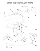 Motor and control unit parts