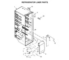 KitchenAid KRSC500ESS01 refrigerator liner parts diagram