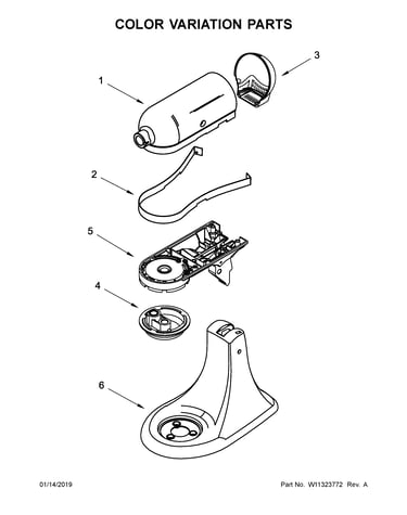 Color variation parts