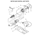 KitchenAid KSM180RPMB0 motor and control unit parts diagram