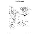Whirlpool YWEE745H0FS2 cooktop parts diagram