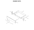 Whirlpool YWEE745H0FS2 drawer parts diagram