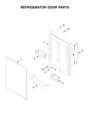 Refrigerator door parts