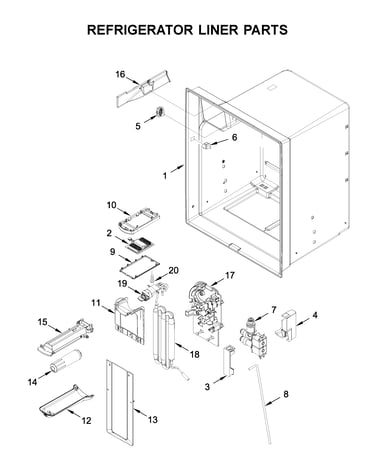 Refrigerator liner parts