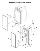 Refrigerator door parts