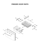 Freezer door parts