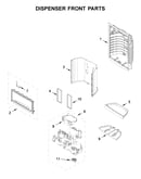 Dispenser front parts