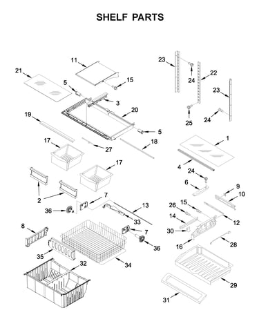 Shelf parts