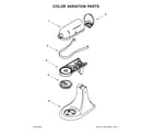 KitchenAid 9KSM180RPMB0 color variation parts diagram