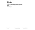 Whirlpool YWFE521S0HS1 cover sheet diagram