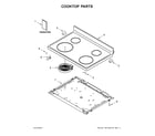 Whirlpool YWFE521S0HS1 cooktop parts diagram