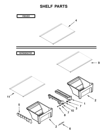 Shelf parts
