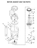 Motor, basket and tub parts