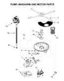 Pump, washarm and motor parts