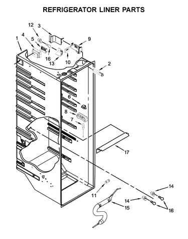 Refrigerator liner parts