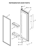 Refrigerator door parts