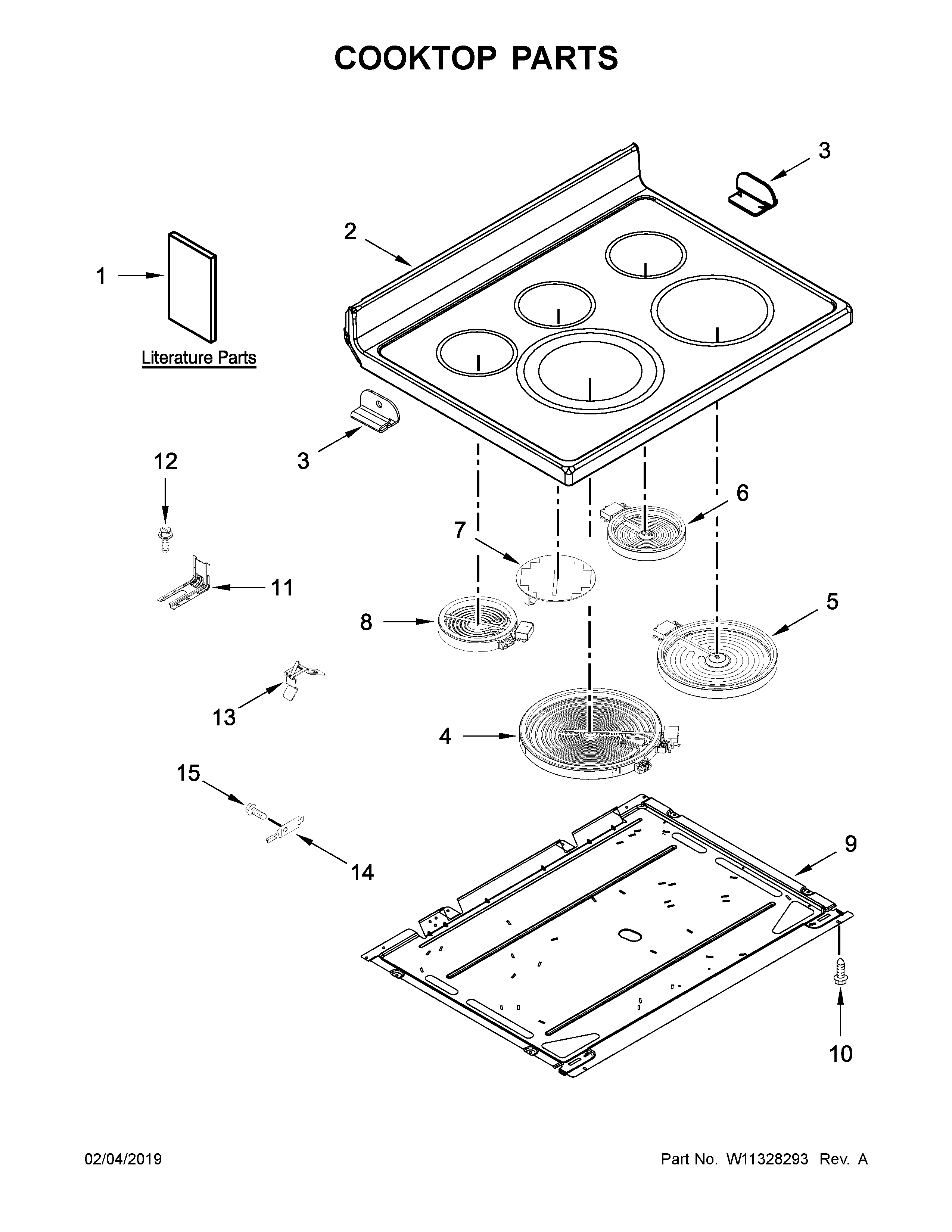 COOKTOP PARTS
