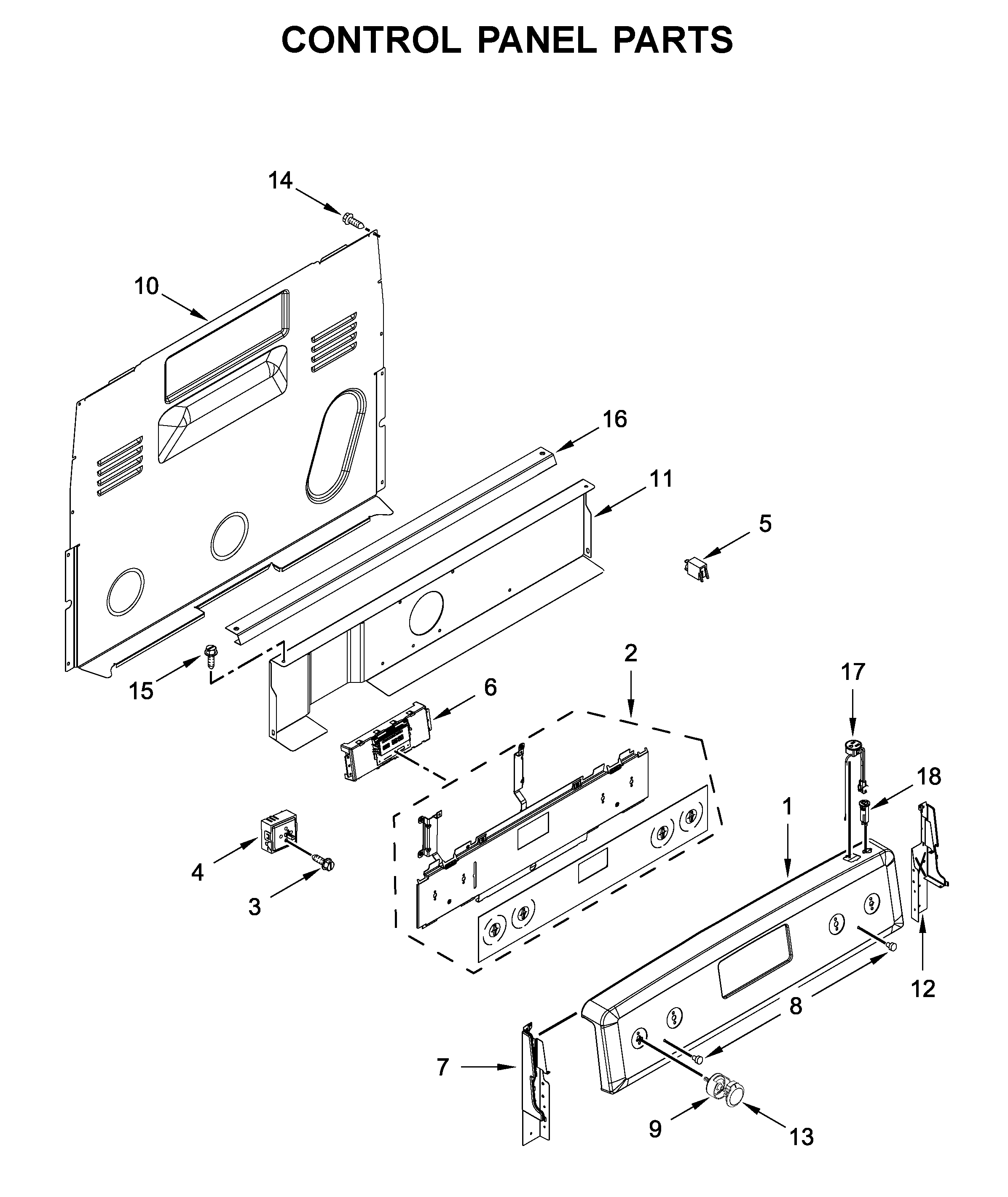CONTROL PANEL PARTS