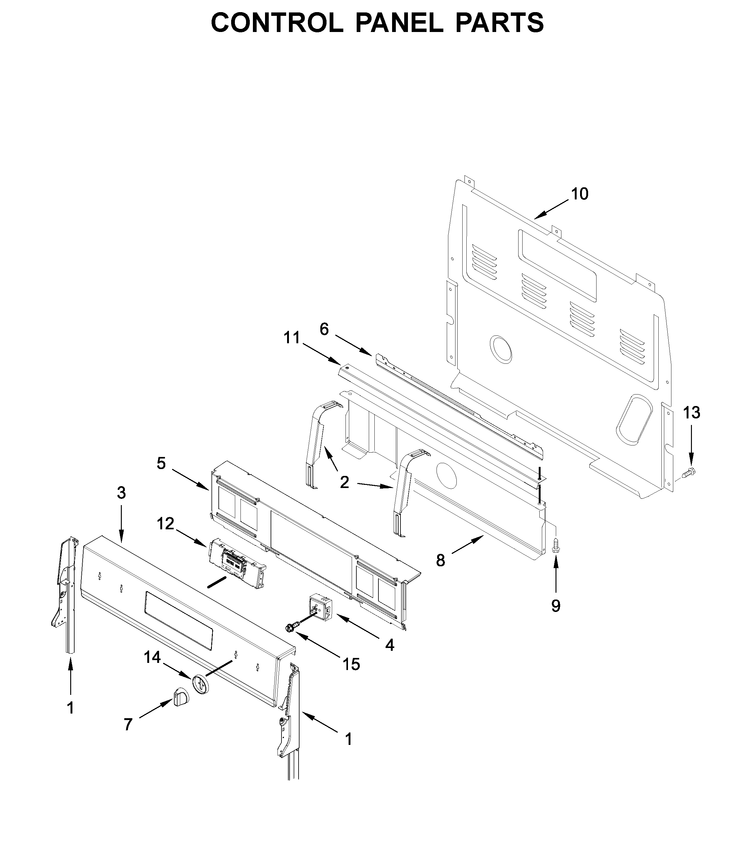 Control panel parts